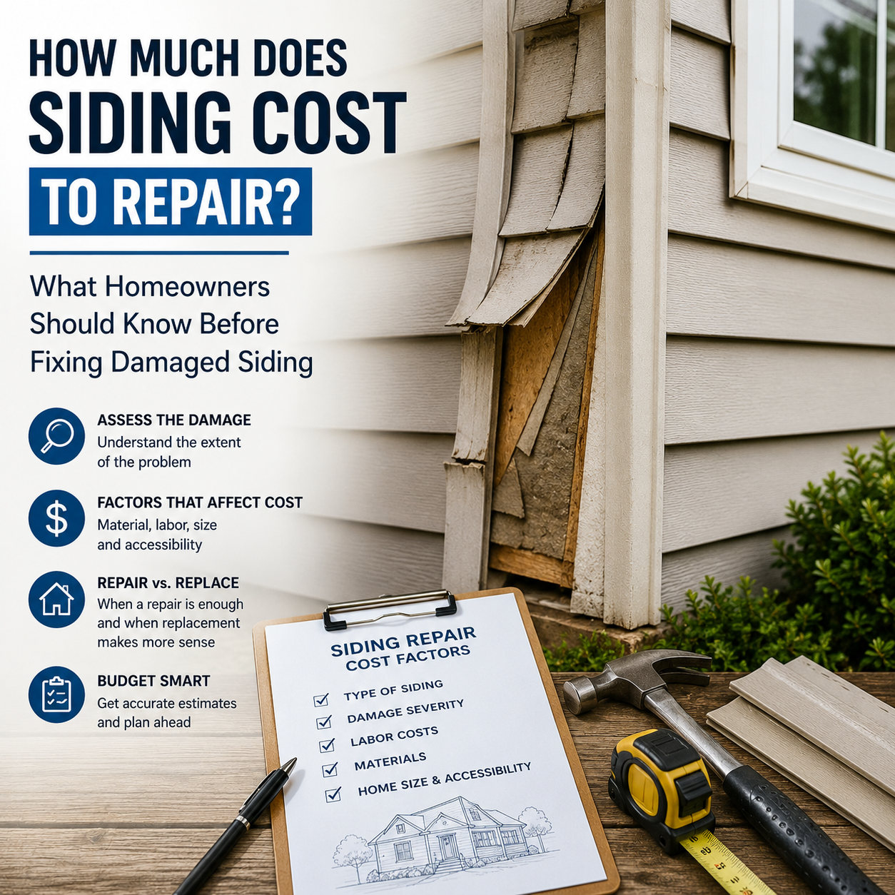 How Much Does Siding Cost to Repair? What Homeowners Should Know Before ...